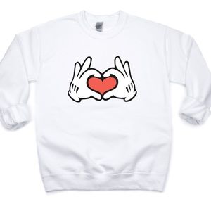 Mickey Mouse Heart Love Custom Sweater